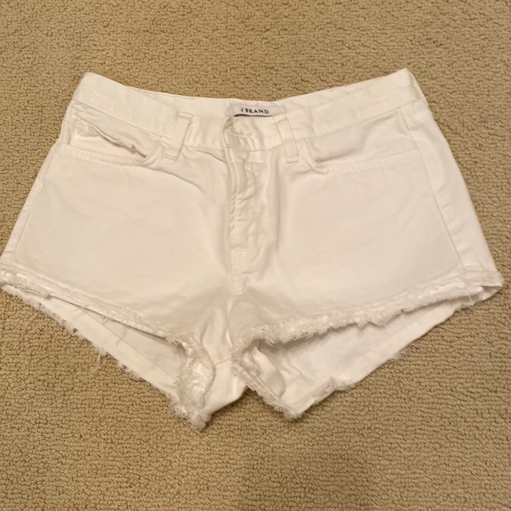 J Brand white shorts